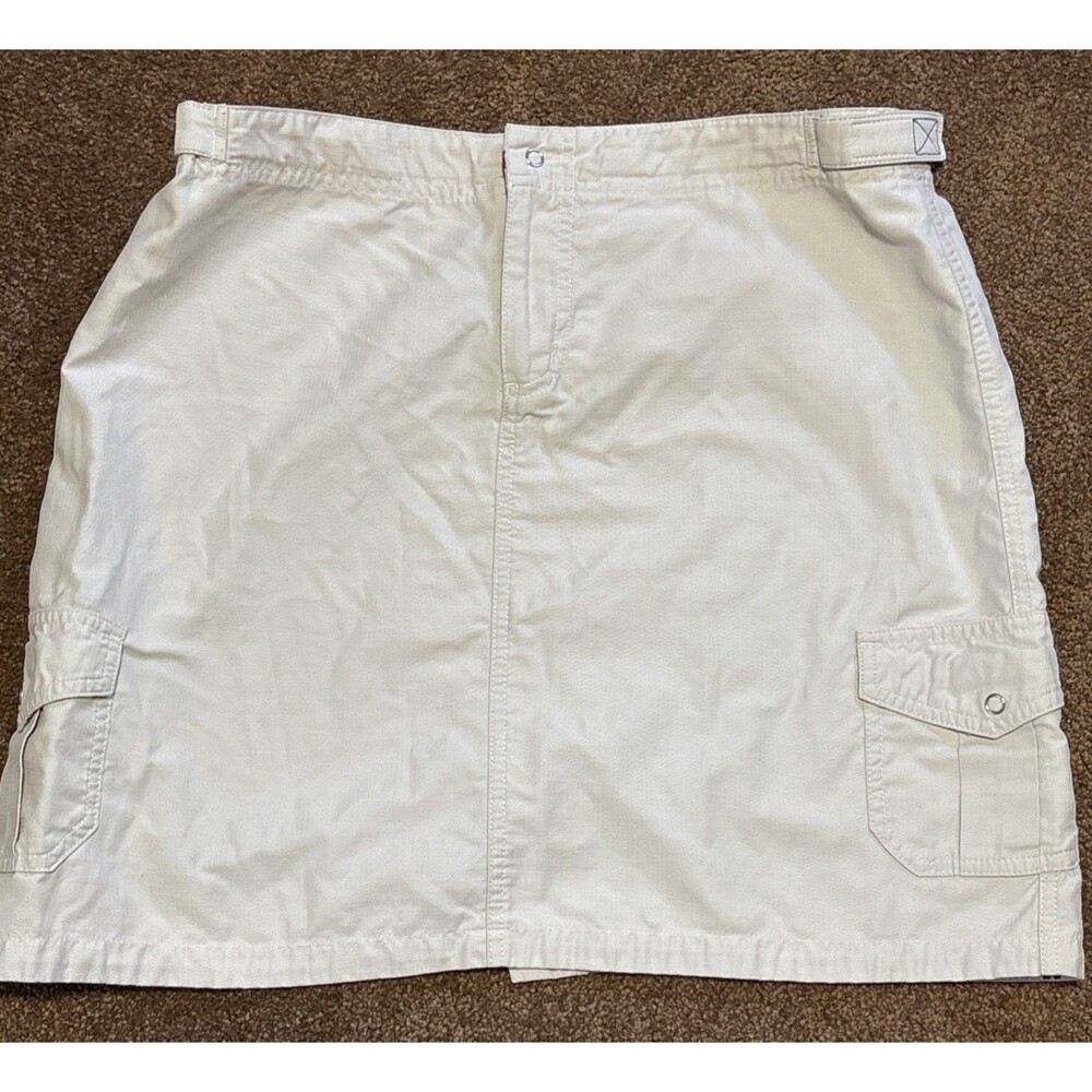 Horny Toad‎ Skirt 8 Khaki Lightweight Adjustable Short Cargo Size 8 Hiking